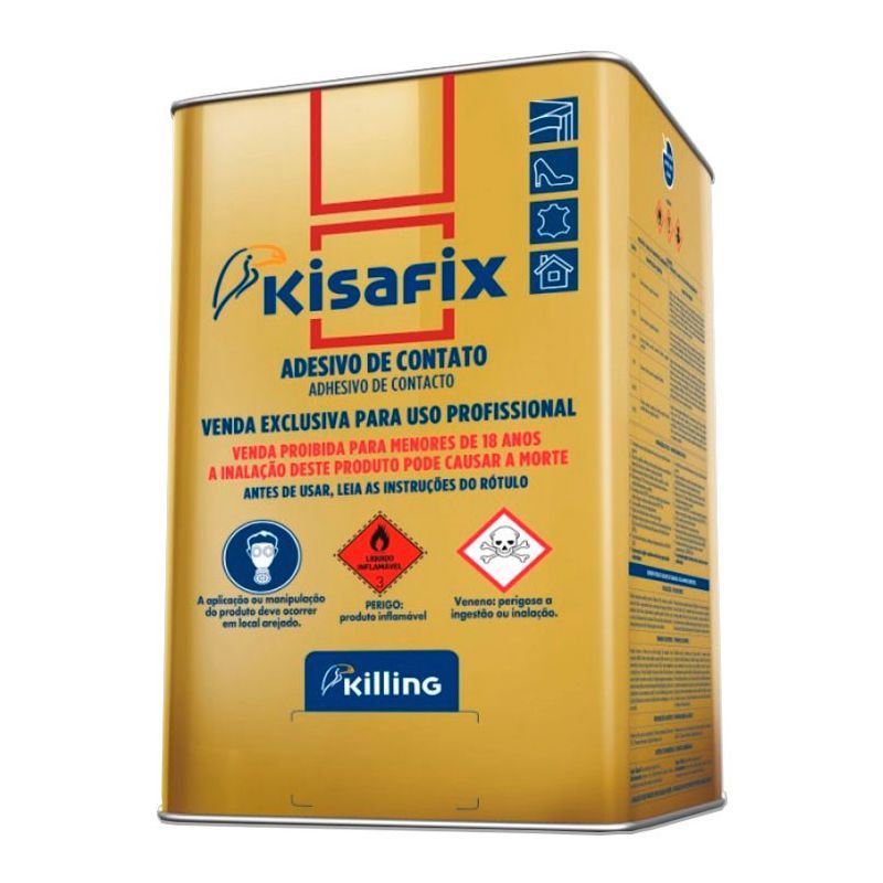 Cola de Contato Kisafix Couro Forte Plus 14kg